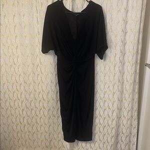 Elegant Black Midi Dress